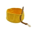 thumbnail image 1 of Wweixi Sac de Rangement pour Nourriture pour Animaux Portable Réutilisable avec Crochet à Pression Pliable Accessoires Bol Jaune, 1 of 6