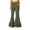 Army Green, variant on HAJWOH Womens High Waisted Bell Bottom Pants Mermaid Ruffle Flare Pants High Fashion Palazzo Pant Yoga Pants Leggings(Royal Blue,L)