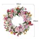 thumbnail image 4 of Artificial Daisy Lavender Wreath Wildflower Summer Silk Wreaths, 4 of 5