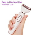 thumbnail image 3 of EIGTHTAIL Rasoir Électrique pour Femmes 4 en 1 Épilation Corporelle pour Femmes Rasoir Portable pour Dames Tondeuse pour Femmes Rechargeable par USB Étanche IPX7, 3 of 6