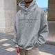 thumbnail image 3 of MHFRRA Sudadera con Capucha para Hombre, Holgada, de Manga Larga, con Estampados Delanteros y Traseros, para Uso Diario Informal En Otoño E Invierno Gris claro, 3 of 5