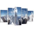 thumbnail image 2 of Beautiful Summit Panorama - Landscape Canvas Art Print, 2 of 3