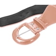 thumbnail image 6 of Women Ladies Girls Wide Polyurethane Leather Buckle Stretchy Elastic Waist Belt, 6 of 6