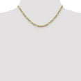 thumbnail image 2 of 14K Two-Tone Gold chain Figaro Pave 16 in 3.9 mm 3.9mm Semi-solid pave, 2 of 5