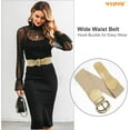 thumbnail image 3 of WHIPPY Women Elastic Wide Belt, Stretch Waist Belt for Dresses, 3 of 9
