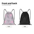thumbnail image 5 of Kdxio Pink Flamingo Print Drawstring Backpack Bag,Waterproof Draw String Back Sack, Gym Drawstring Bags Swim Bag For Unisex, 5 of 9