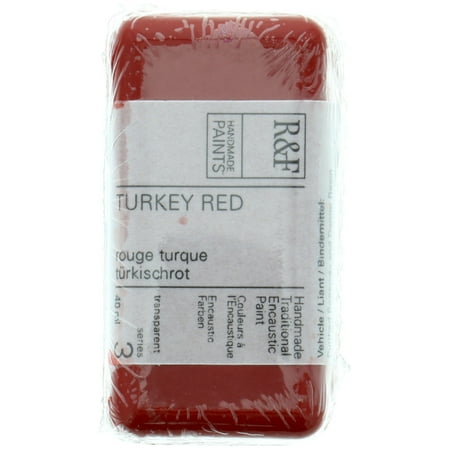 UPC: 0836943007383 | R&F Handmade Paints Encaustic Paint Cake  40ml  Turkey Red