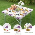 thumbnail image 4 of Seasonal Spooky Elastic Edge Table Cover 36x36 Inch Square - Halloween Themed Design for Party Dining Table Decor, 4 of 6