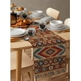 thumbnail image 6 of Retro Southwest Table Runner Cotton Linen 72 Inch Holiday Dresser Scarves, Boho Aztec Tribal Abstract Geometric Tablerunner for Kitchen Coffee Dining Bedroom Living Room Dinner Scarf Décor 13''x72'', 6 of 9