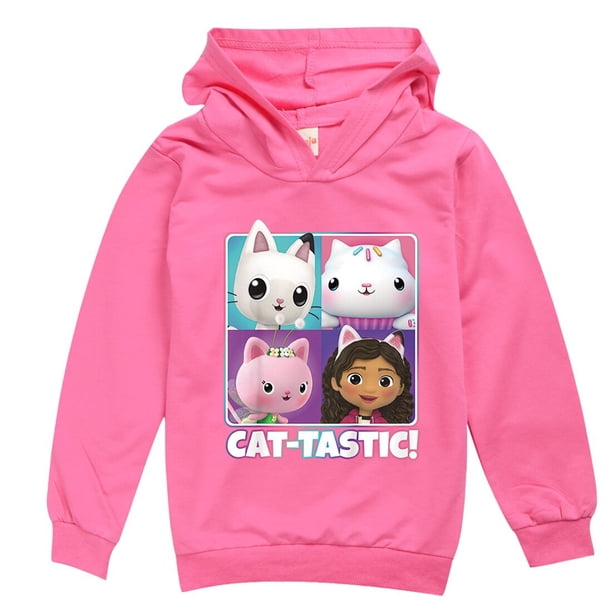 Ropa de casa de muñecas para niñas de 2 a 10 años con capucha Princesa Dibujos animados Gatos lindos Deportes y camisetas de ocio zhangmenya LED