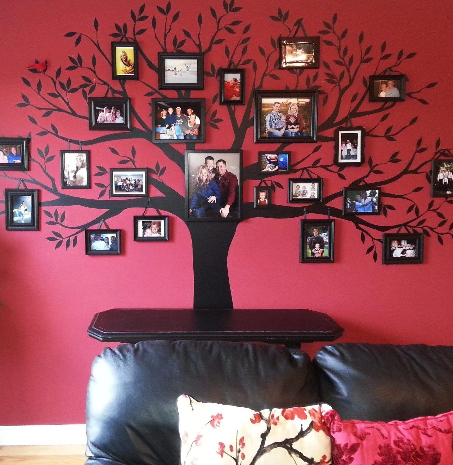 Family Tree Wall Decal - Brown - 95 w x 80 h Inches - Small