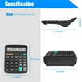 thumbnail image 3 of Multi-Function Desktop Calculator With 12 Digit Large LCD Display, Solar And Battery Power, Handheld Basic Calculator With Sensitive Button, 3 of 5