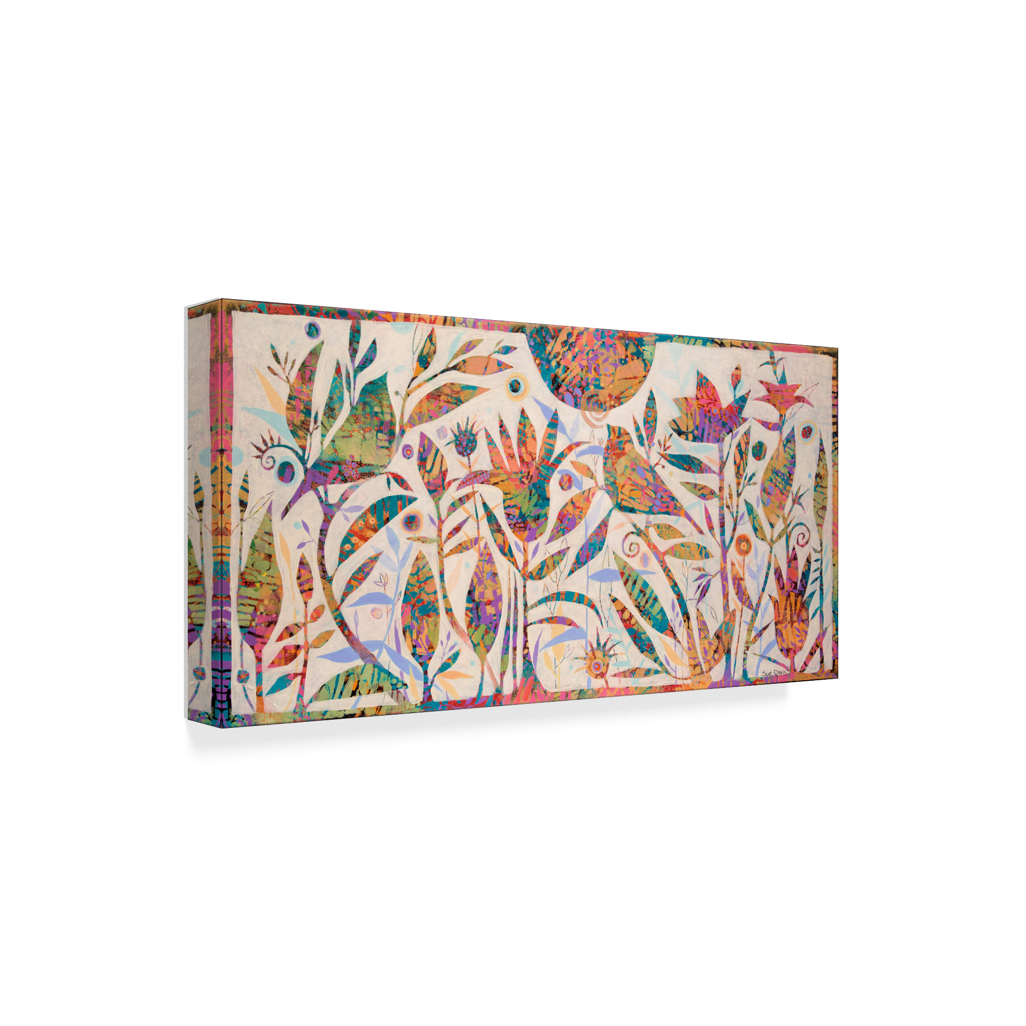 Summer Magic Abstract Modern' Canvas Art by Sue Davis