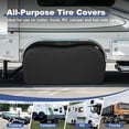 thumbnail image 4 of Housse de Pneu à Double Axe pour Camion SUV Remorque Véhicule Récréatif RV - Protecteur de Roue Robuste Ajustement Universel Diamètre de Pneu 26 Pouces - 28.75 Pouces - 2 Packs - Noir, 4 of 8