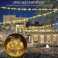 thumbnail image 3 of Luz de cuerda solar 33 pies 100l Ip65 impermeable al aire libre Led, 3 of 5