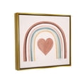 thumbnail image 3 of Stupell Earth Toned Rainbow Arch Heart Landscape Painting Gold Floater Framed Art Print Wall Art, 3 of 6