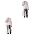 thumbnail image 1 of Wosthever Capa de lluvia Poncho con capucha Impermeable impermeable Mujeres Hombres Ropa impermeable Cubierta de lluvia Blanco XL 2Conjunto, 1 of 6