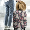 thumbnail image 2 of Shih Tzu Dog and Flower Floral Luggage Cover Fashion Suitcase Cover Baggage Covers Fit 25-28 Inch Luggage (Go Travel), 2 of 5