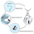 thumbnail image 4 of Love Lock with Key Cremation Jewelry for Ashes Urn Necklace Necklace for Ashes of Loved One Urn Pendants with Chain, 4 of 8