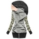 thumbnail image 2 of Puntoco moda mujer Casual impreso manga larga con capucha prendas de vestir Patchwork suelta camiseta otoño blusa tops Puntoco Puntoco-6183, 2 of 6