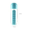 thumbnail image 2 of Yeacher 600ml Portable Water Bottle with Pill Organizer Medication Reminder Portable Travel Container for, 2 of 7
