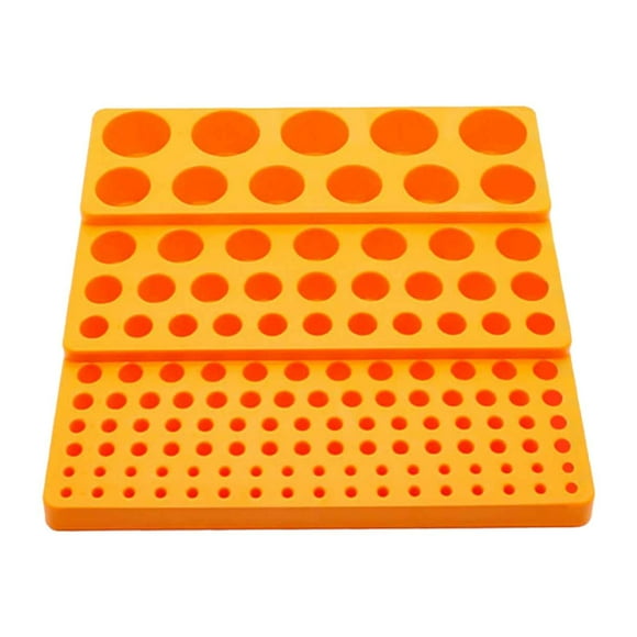 Caja de almacenamiento para fresadora CNC, bandeja de almacenamiento, resistente, base antideslizante, multifunción, dispensador profesional de brocas amarillo