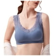 thumbnail image 2 of Sngxgn Sports Bralettes Wireless Bra Tank Top Bra Sports Bra for Women Girls(Blue,One Size), 2 of 9