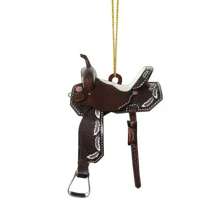 

Acrylic Saddle Pendant Gift Horse Lover Car Rearview Mirror Mini Western Cowboy