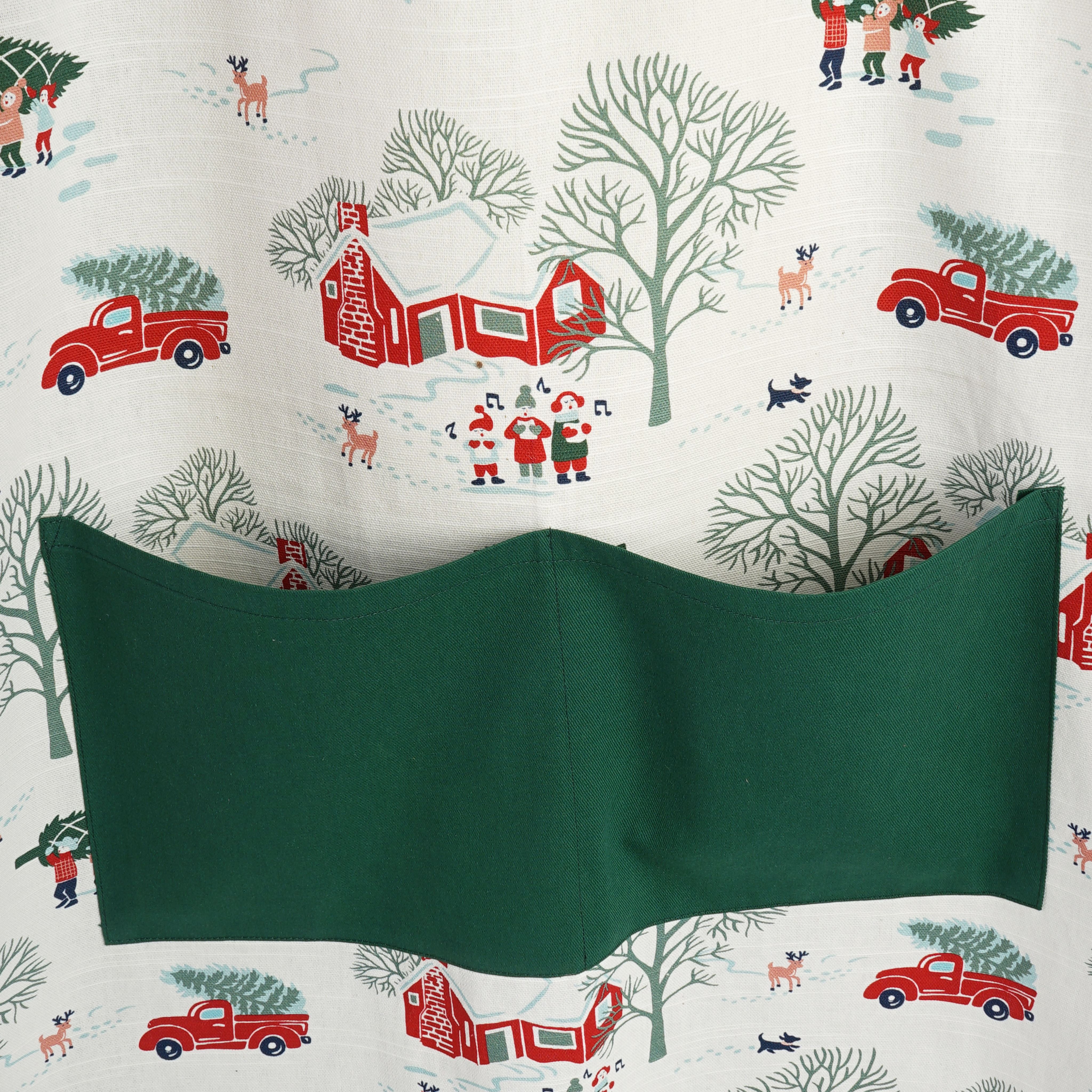 Holiday Time Christmas Plaid Apron – Festive Holiday Baking Apron