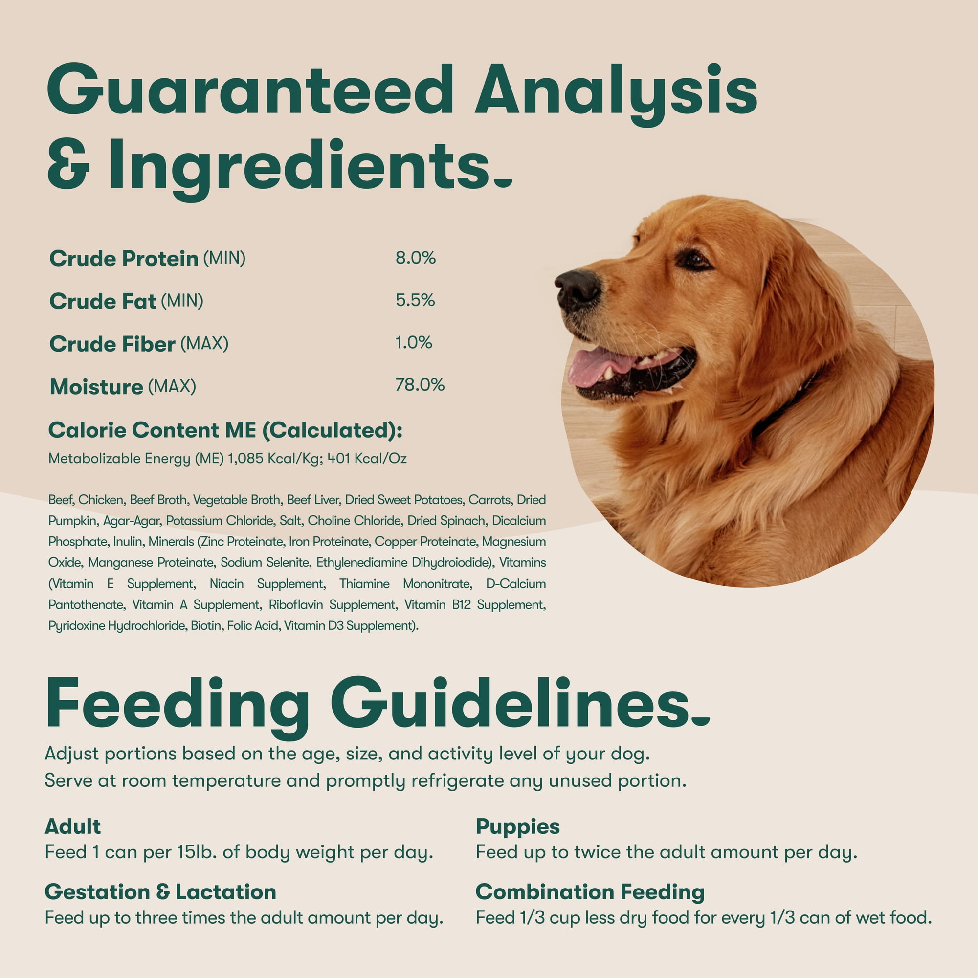 Jinx Chopped Beef Recipe Natural Wet Dog Food, Grain-Free, 13 oz. Can