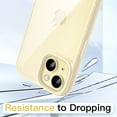 thumbnail image 4 of JETech Case for iPhone 15 6.1-Inch, Shockproof Phone Bumper Cover, Solid Color Matte TPU Frame, Anti-Scratch Clear Back (Yellow), 4 of 6