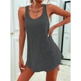 thumbnail image 4 of Women'S Swimsuit Cover-Ups U-Neck Sleeveless Swimsuit Beach Cover-Ups Basic Tank Dresses Grey XXL, 4 of 7