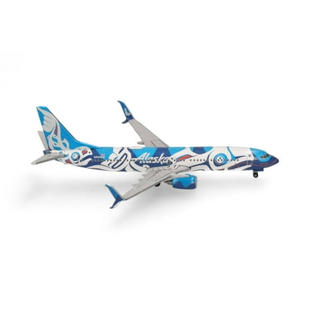 Boeing 737-800 Commercial Aircraft "Alaska Airlines" (N559AS) Blue and White 1/500 Diecast Model Airplane by Herpa