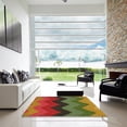 thumbnail image 6 of Ahgly Company Indoor Rectangle Patterned Red Novelty Area Rugs, Swatch Sample, 6 of 6