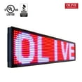 thumbnail image 2 of OLIVE LED Sign 3Color RWP 15"x53" IR Programmable Scroll. Message Display EMC, 2 of 7