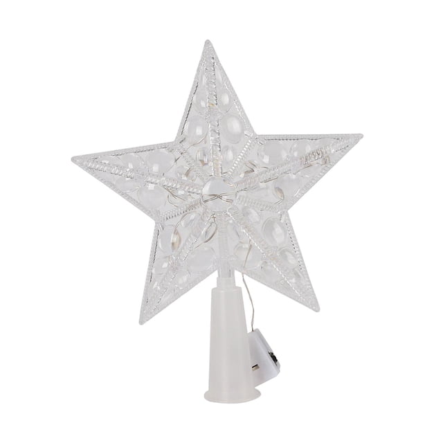 Adornos de estrella para de Navidad, adornos de estrella para de Navidad, adornos de pentagrama de 3 modos, estrella para la parte luz colorida