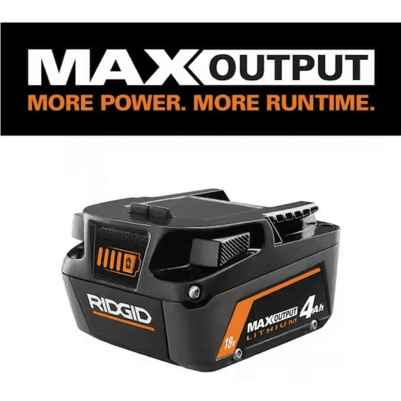 RIDGID 18V 4.0 Ah MAX Output Lithium-Ion Battery