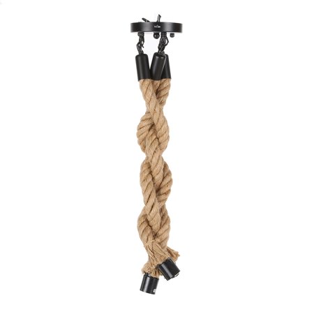 

Tomshine 0.5M AC 110-130V Triple E26 Holders 3 Heads Rope Pendant Light Ceiling Lamp Creative Personality Industrial Vintage Retro Country Style for Restaurant Cafe Bar Home Decoration