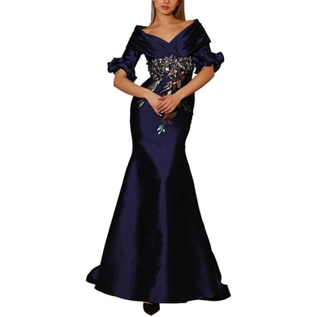Terani Couture womens Embellished Maxi Dress, 4