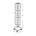 thumbnail image 2 of Azar 60"(H) x 8"(W) x 8"(D) 4-Sided Interlocking Pegboard Display White 703390-WHT, 2 of 2