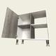 thumbnail image 4 of Mueble Bufetera Multiusos Decomobil Alacena con Puerta Blanco ABSOLUTO/Lombardia BU-02-BA/LO, 4 of 6