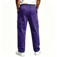 thumbnail image 7 of Baggy Sweatpants Men Open Bottom Joggers Lounge Pants Lightweight Drawstring Waist 4 Pockets Corduroy Loose Workout Athletic Jogger Wide Leg Casual Streetwear Fall Winter Fashion, 7 of 7