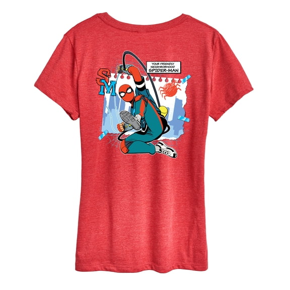 Marvel Your Friendly Neighborhood Spider-Man - Homemade Spider Suit - Women's Short Sleeve Graphic T-Shirt