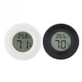 thumbnail image 3 of 1PC Round Digital Hygrometer Thermometer Embedded Electronic Digital Hygrometer Acrylic Reptile Pet Humidity Meter for Pet Store Home Use (Black), 3 of 9