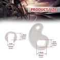 thumbnail image 3 of ARCADORA Silver Metal Electric Bicycle Torque Arm 2Pcs Universal Front Rear Installation For E Bike Motor Axle Dropout Protection, 3 of 9