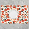 thumbnail image 2 of Cute Peach Table Place Mats, Set 18"x12" Summer Fruit Placemats Set of 4 for Decor Peach Print Placemat for Kitchen Dining Table Decor Indoor Outdoor Kawaii, 2 of 4