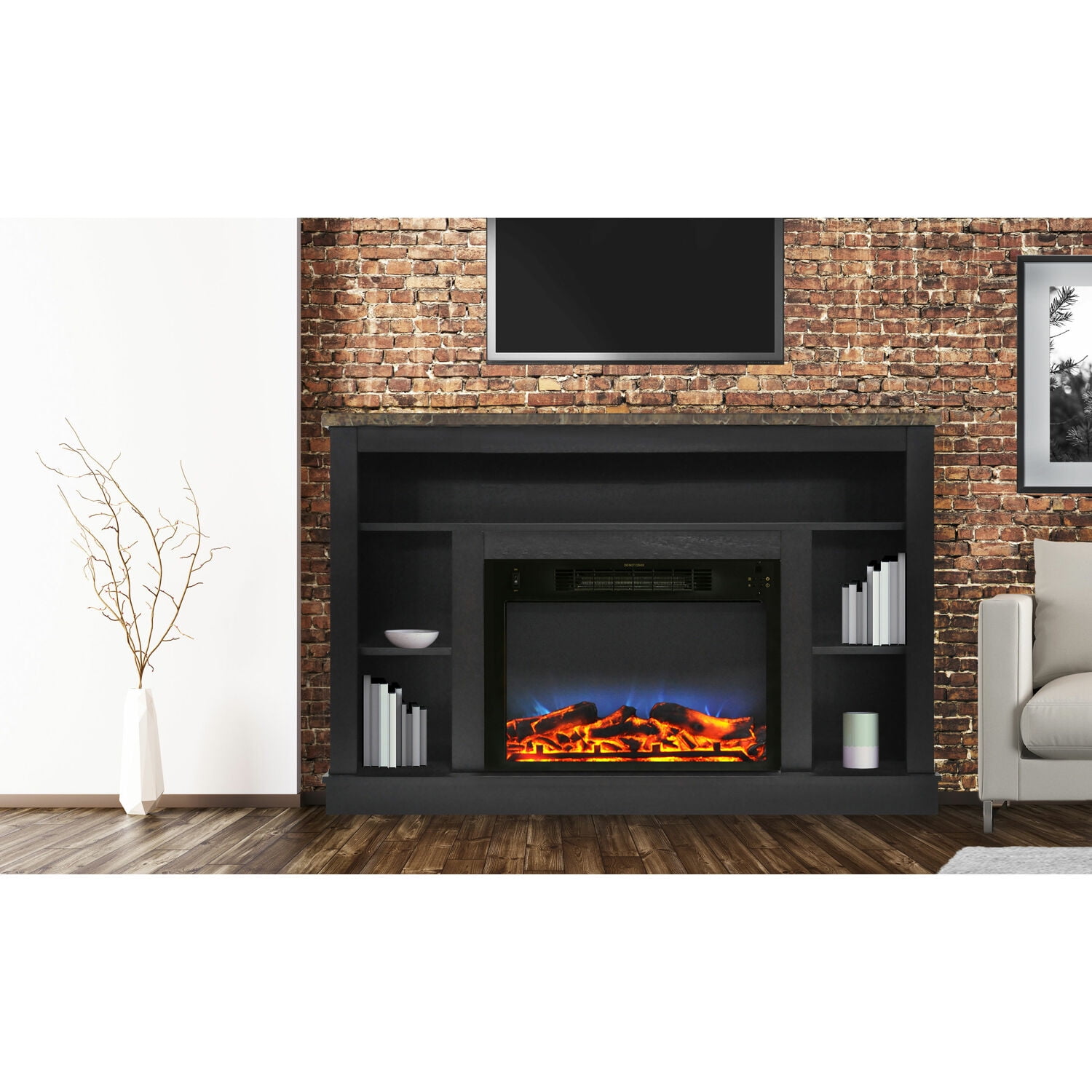  Cambridge Seville 47 Electric Fireplace Mantel Heater 