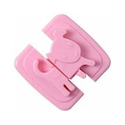 Mfigree 2024 New Cute Baby Safe Lock Cabinet Lock Children Protection Kids Drawer Locker Toilet, Adhesive No Screw Latches for Drawer Toilet Lock