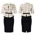 thumbnail image 2 of Women's Half Sleeve Dresses Fall Casual Sexy Fashion Cocktail Dress Work Dresses, 2 of 8
