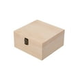 thumbnail image 2 of Wooden Storage Box Container Decorative Portable Wood Boxes Unfinished Gift Box Trinket Box Organizer for Home Decoration Valentine's 19.5x19.5x10cm, 2 of 8